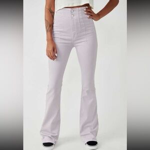 We The Free Jayde Flare Lilac Purple Jeans Size 32